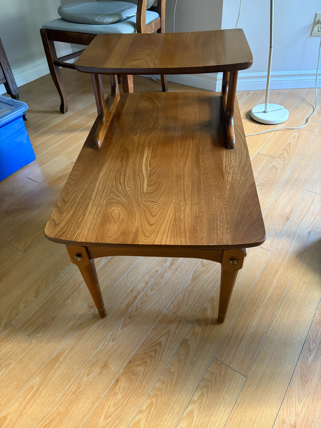 Wooden Tiered End Table