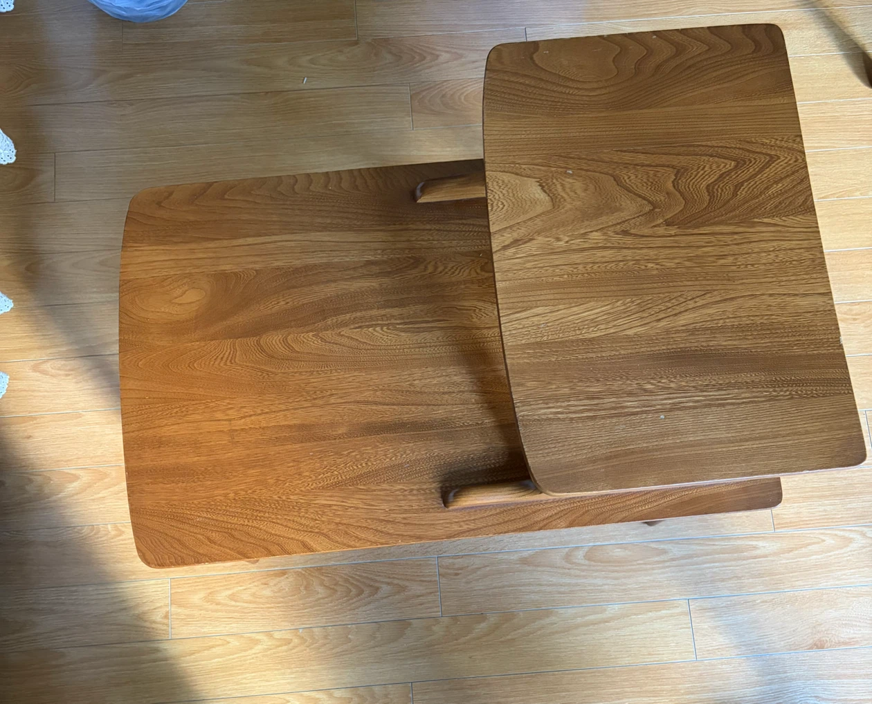 Wooden Tiered End Table - photo 3