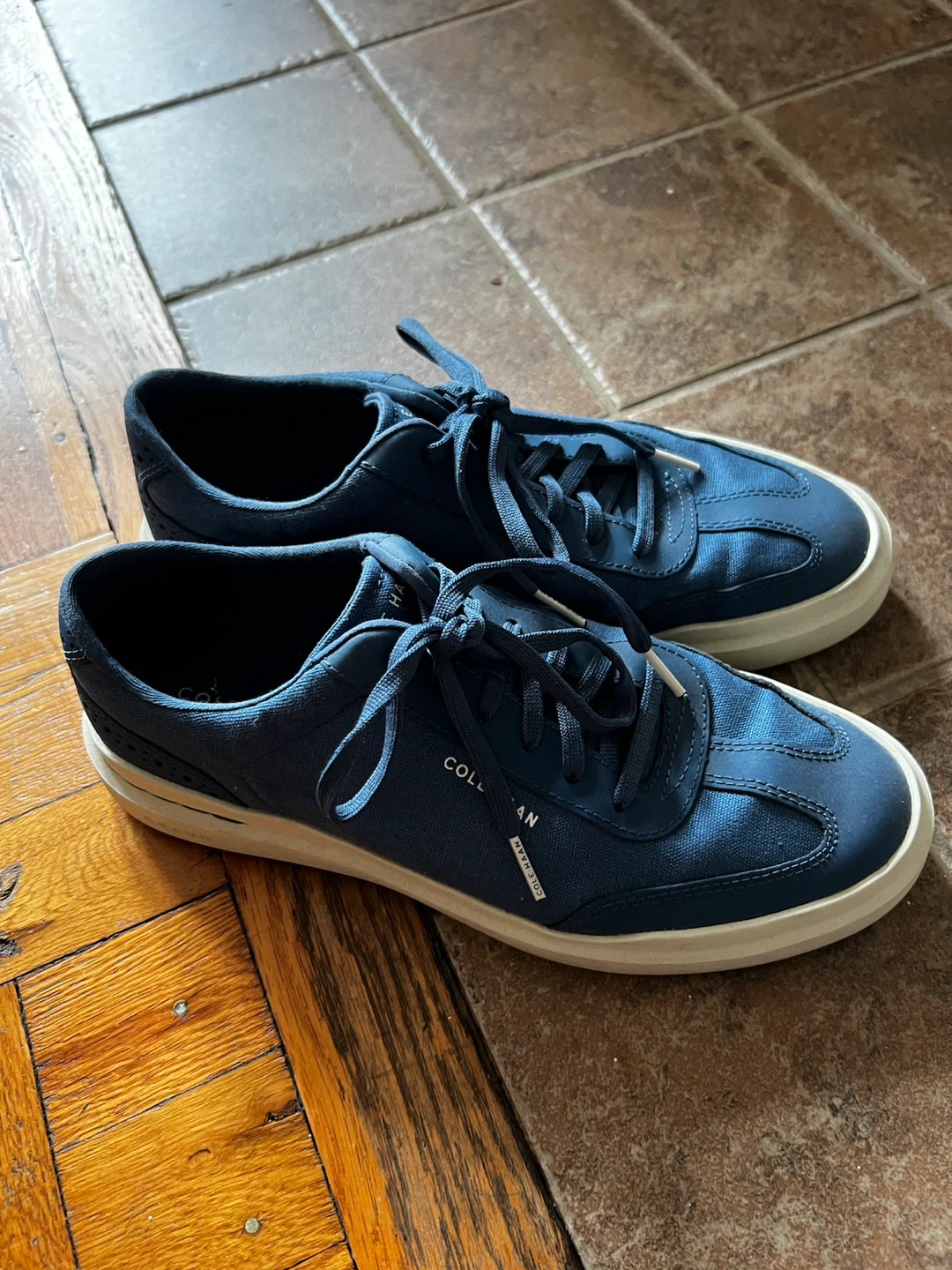 Cole Haan Blue Canvas Sneakers