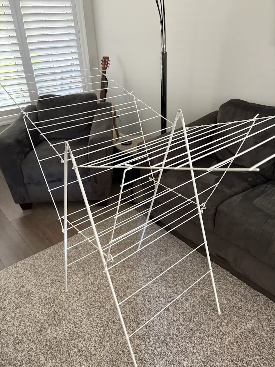 White Clothes Drying Rack