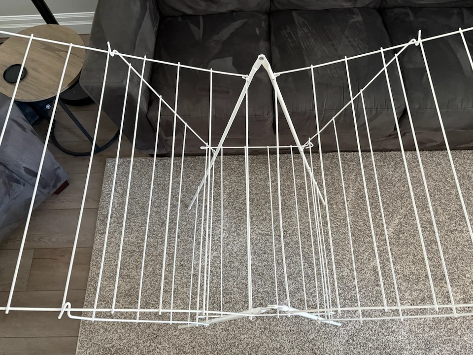 White Clothes Drying Rack - photo 2