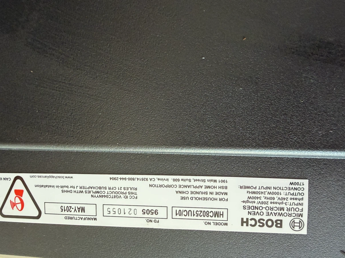 Bosch Microwave Oven - photo 5