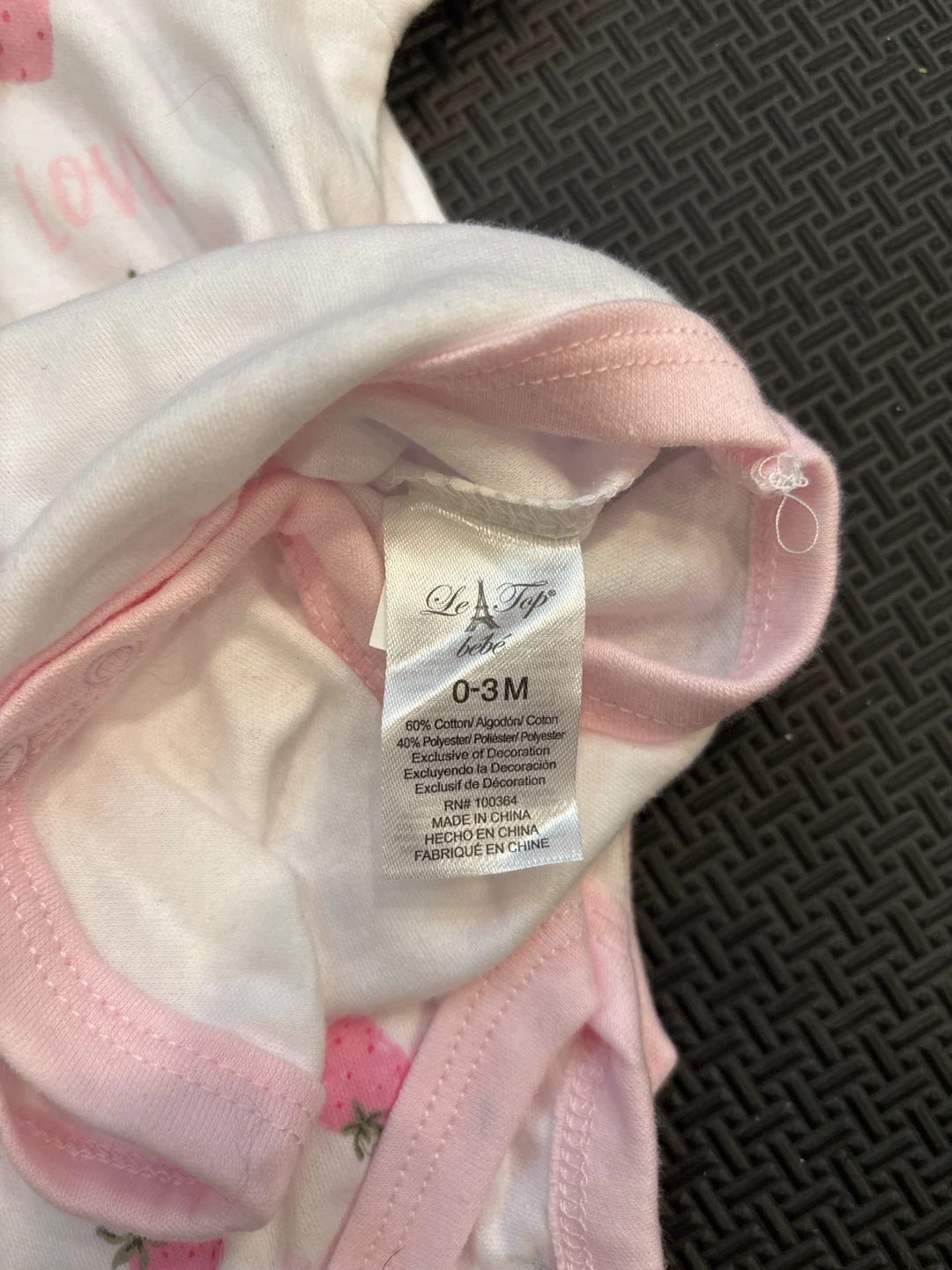 Le Top Bebe Baby Bodysuit 3-Pack (0-3M) - photo 4