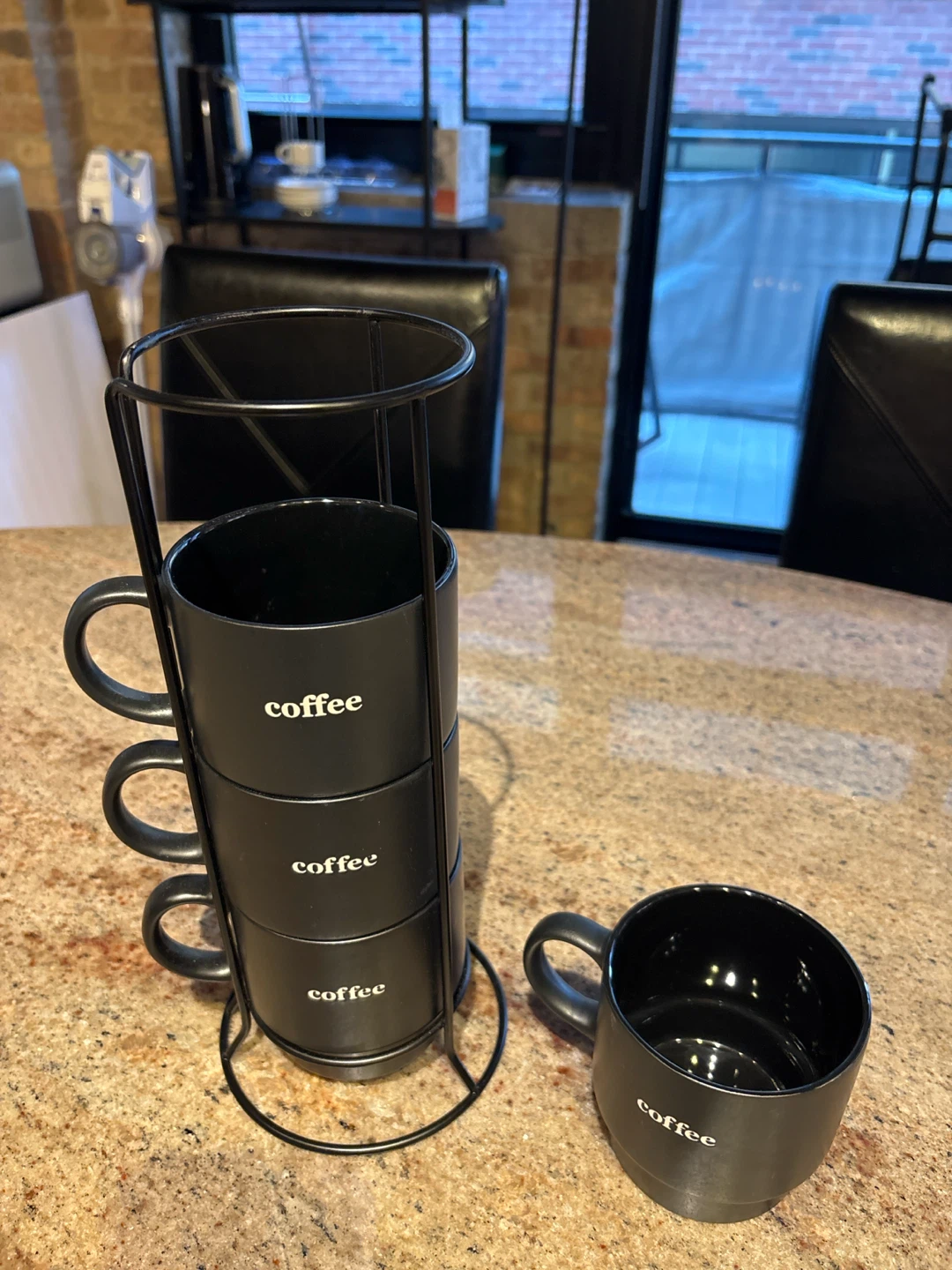 Stacking Coffee Mugs with Rack - photo 3