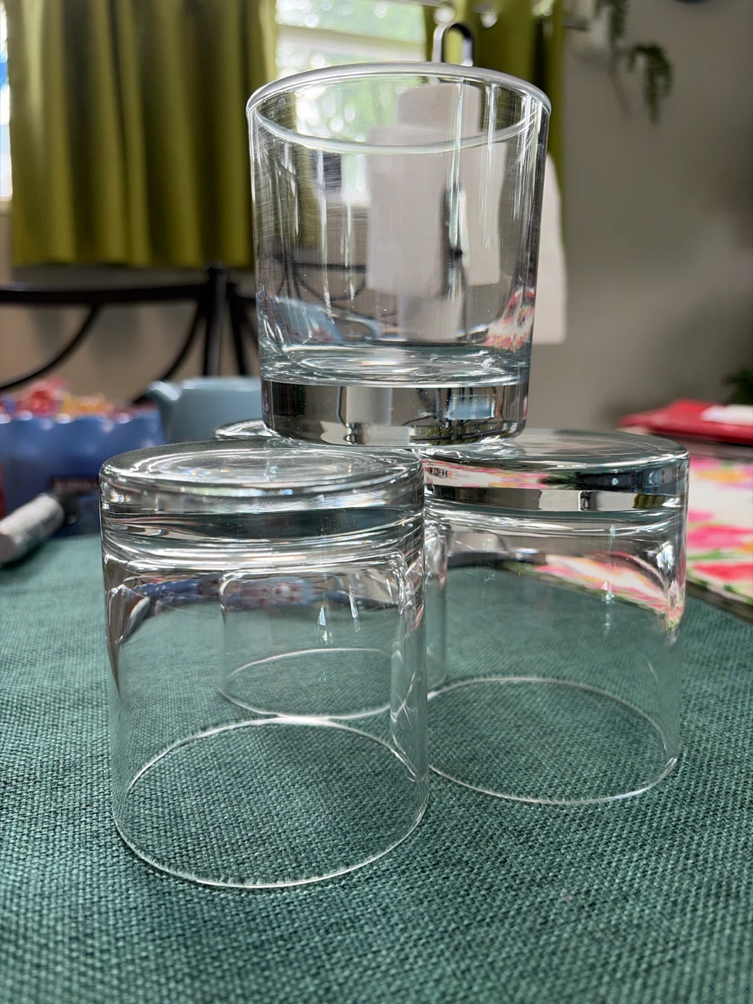 Set of 4 Clear Glass Tumblers $10 obo - photo 2