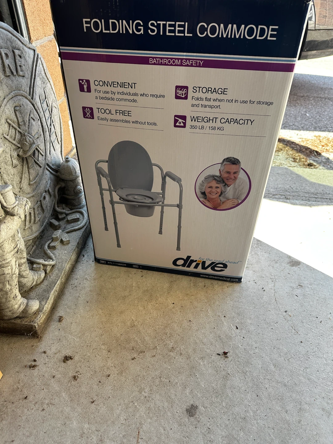 Drive Folding Steel Commode