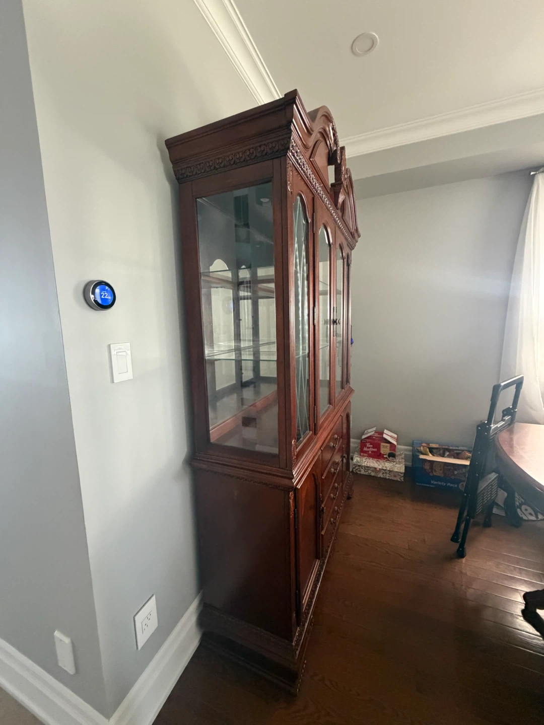 Wooden China Cabinet with Glass Doors - photo 2