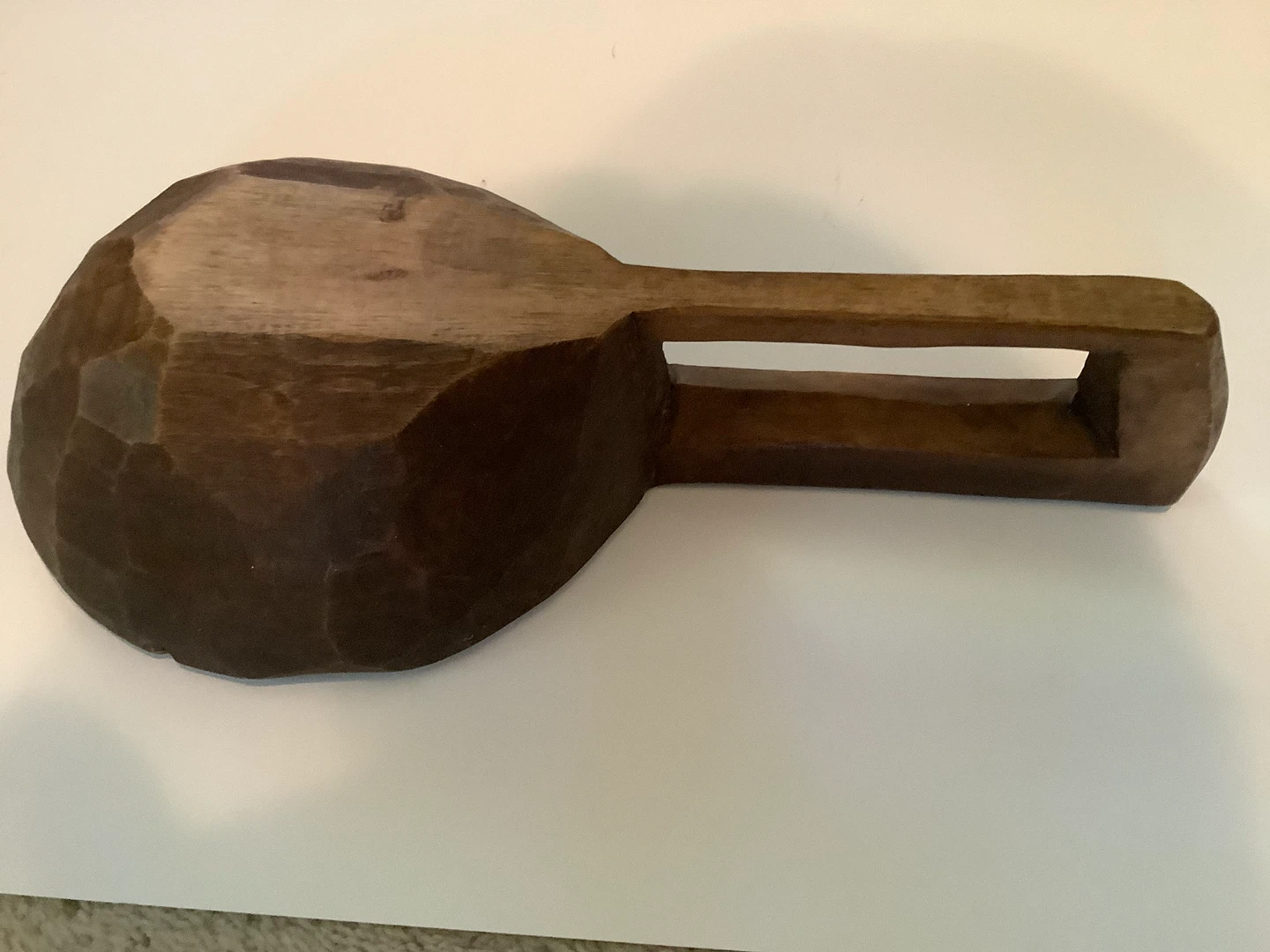 Antique/Primitive Hand Carved Wooden Scoop 🐞 - photo 4