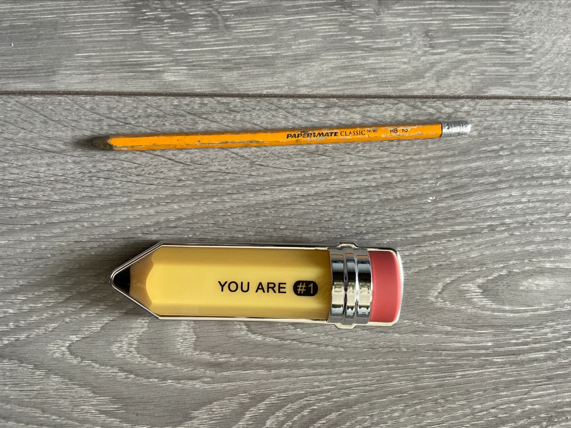 Plastic "you are #1" novelty pencil