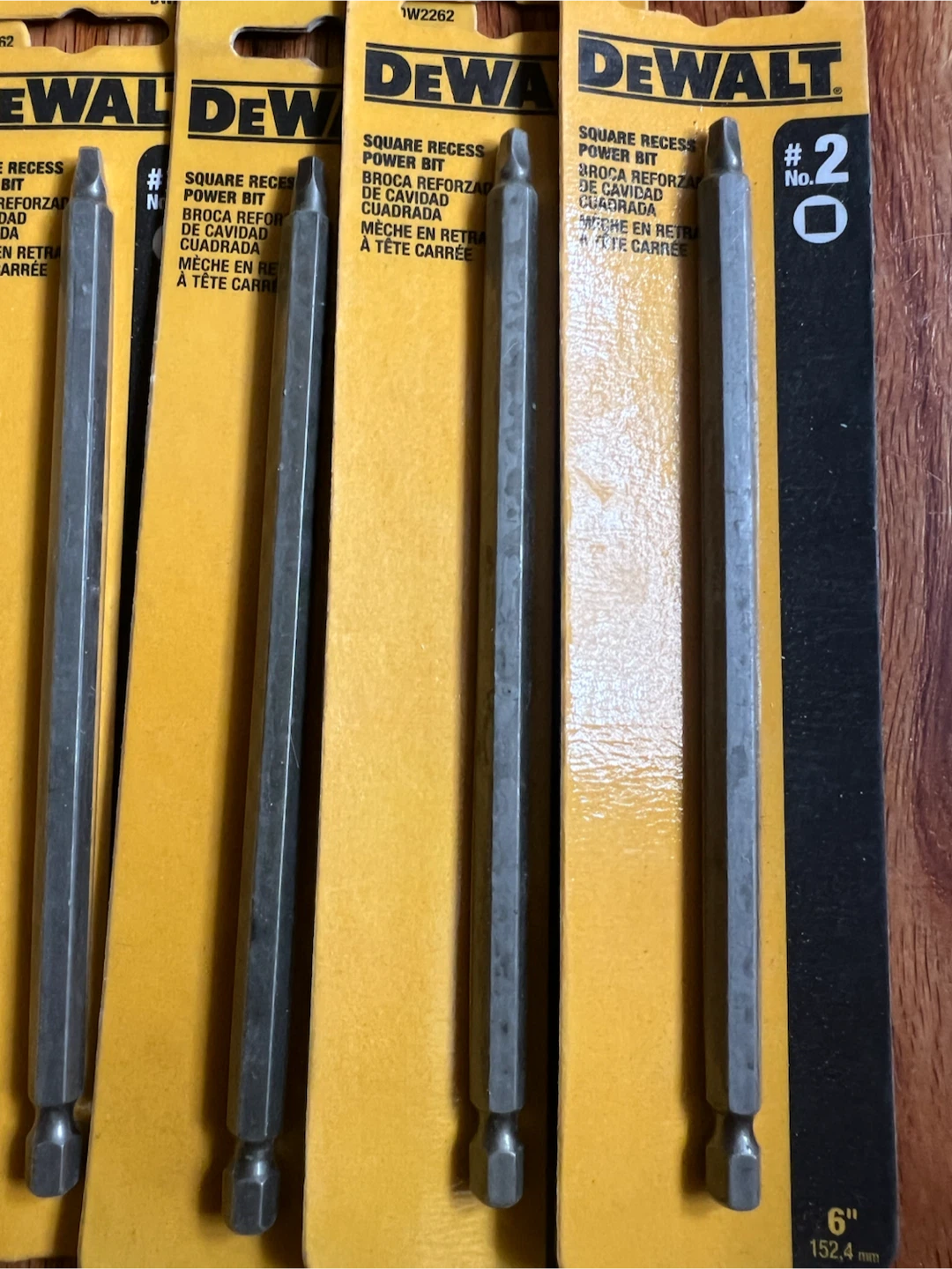 DeWalt 6" Square Recess Power Bits - photo 3