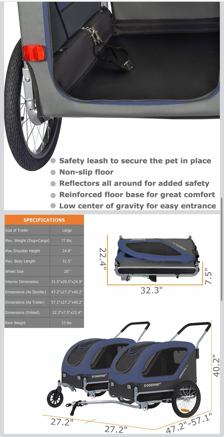 Doggyhut Original L Pet Trailer/Stroller - photo 3
