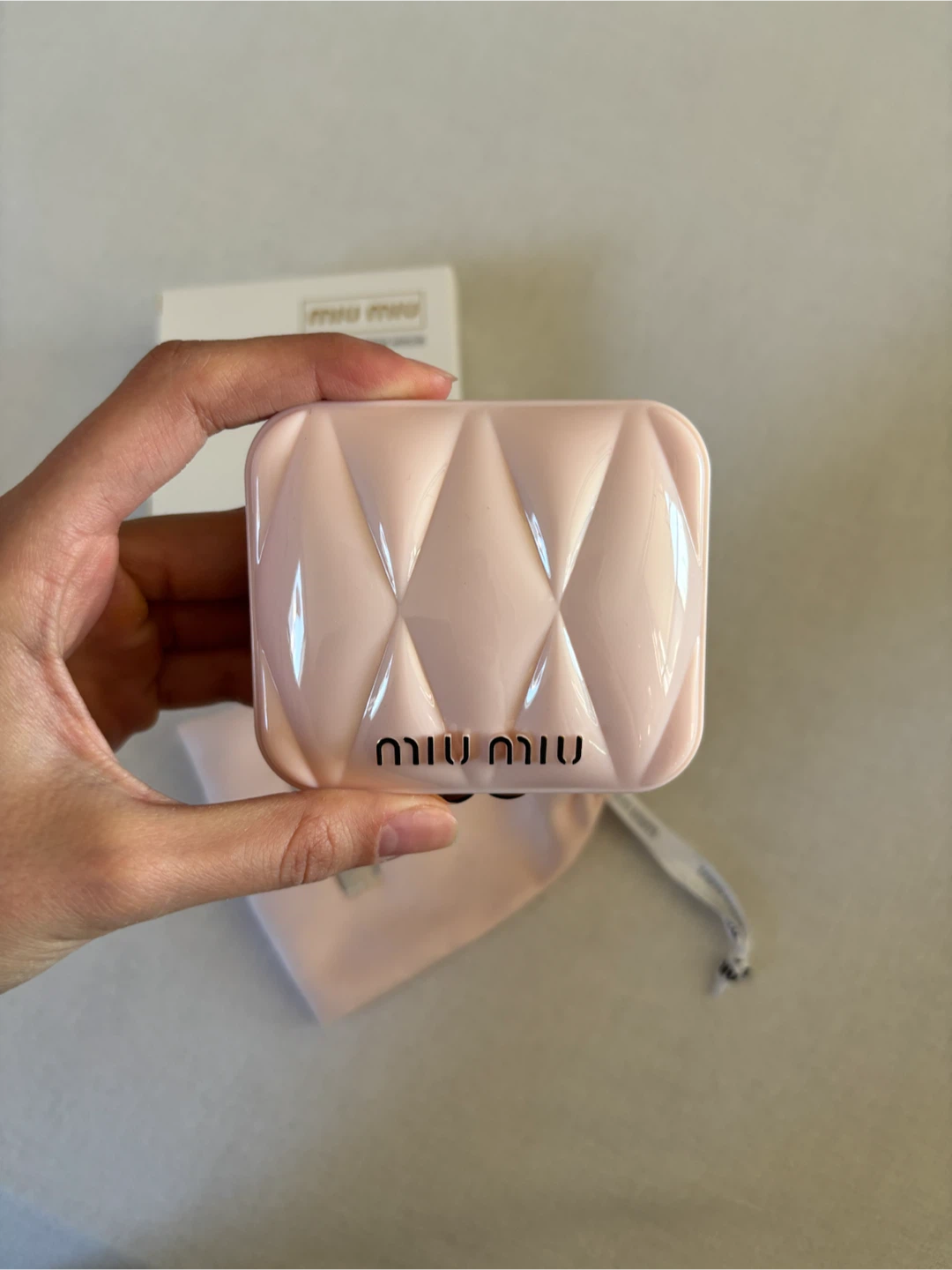 MIU MIU Pink Compact Mirror - photo 2
