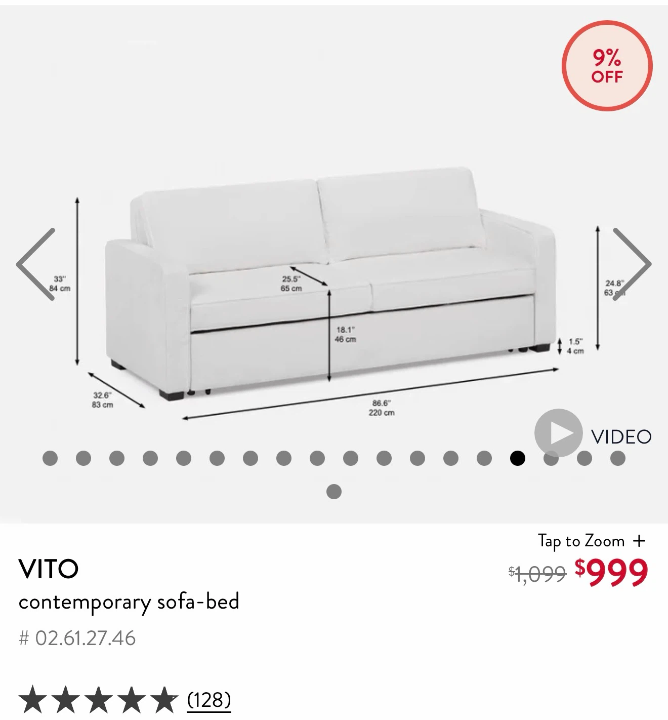 Structube VITO Contemporary Sofa-Bed MUST GO BY EOD - photo 4