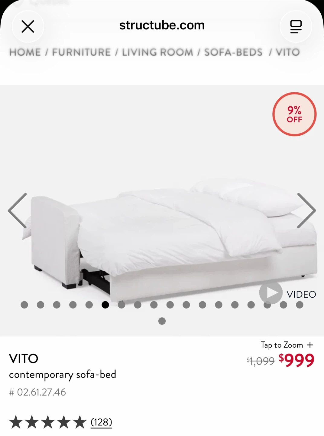 Structube VITO Contemporary Sofa-Bed MUST GO BY EOD - photo 5
