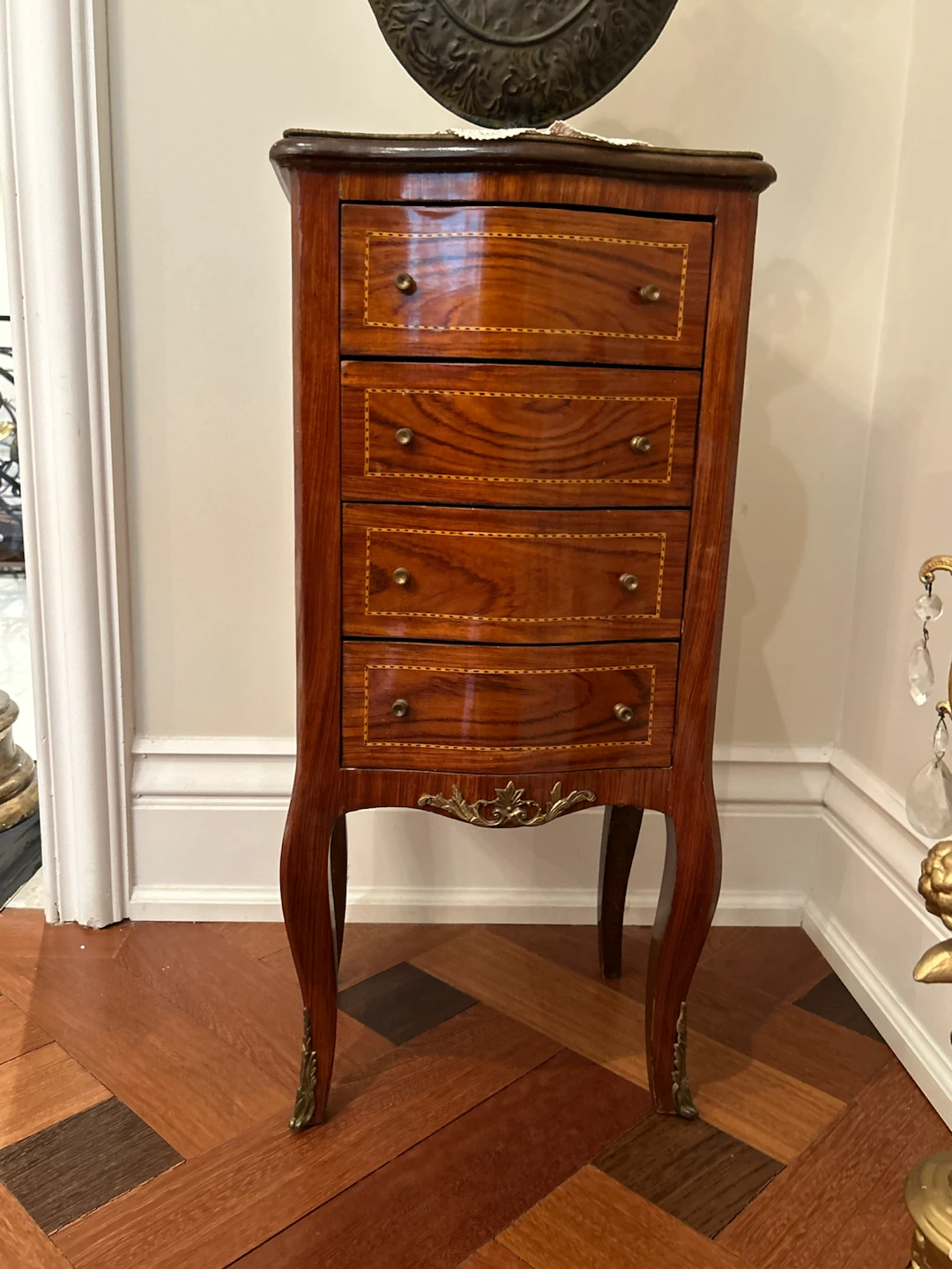 Antique Louis XV/French revival Style 4-Drawer Chest