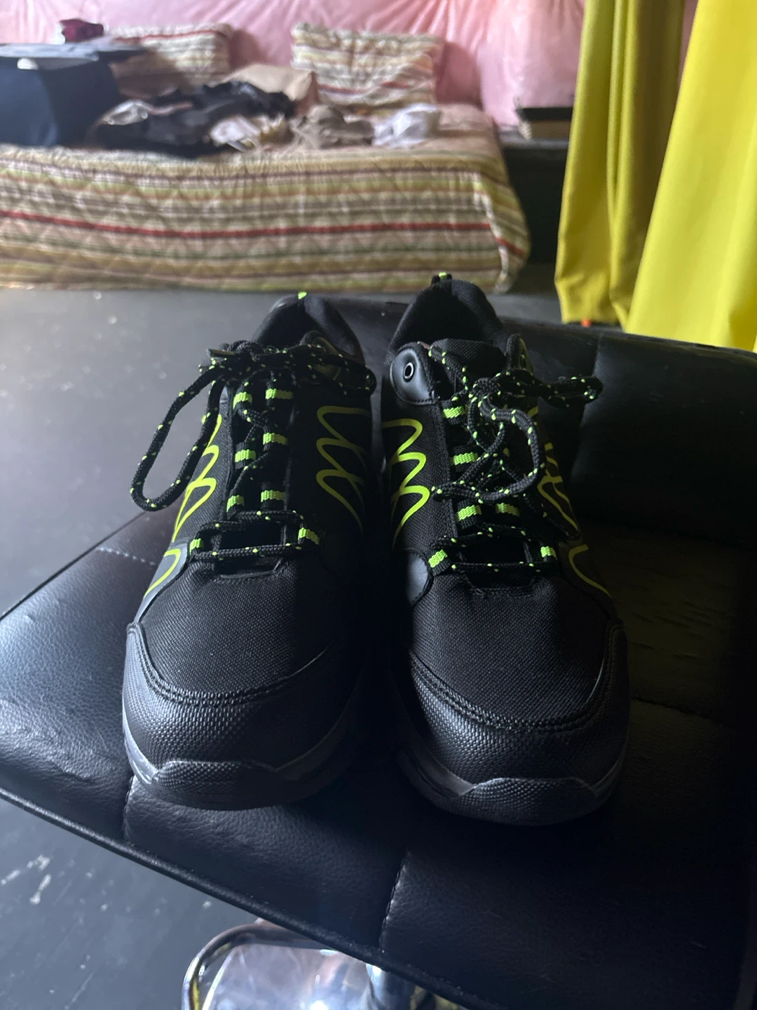 Geographical Norway Outdoor Shoes - Black/Neon Green - photo 2