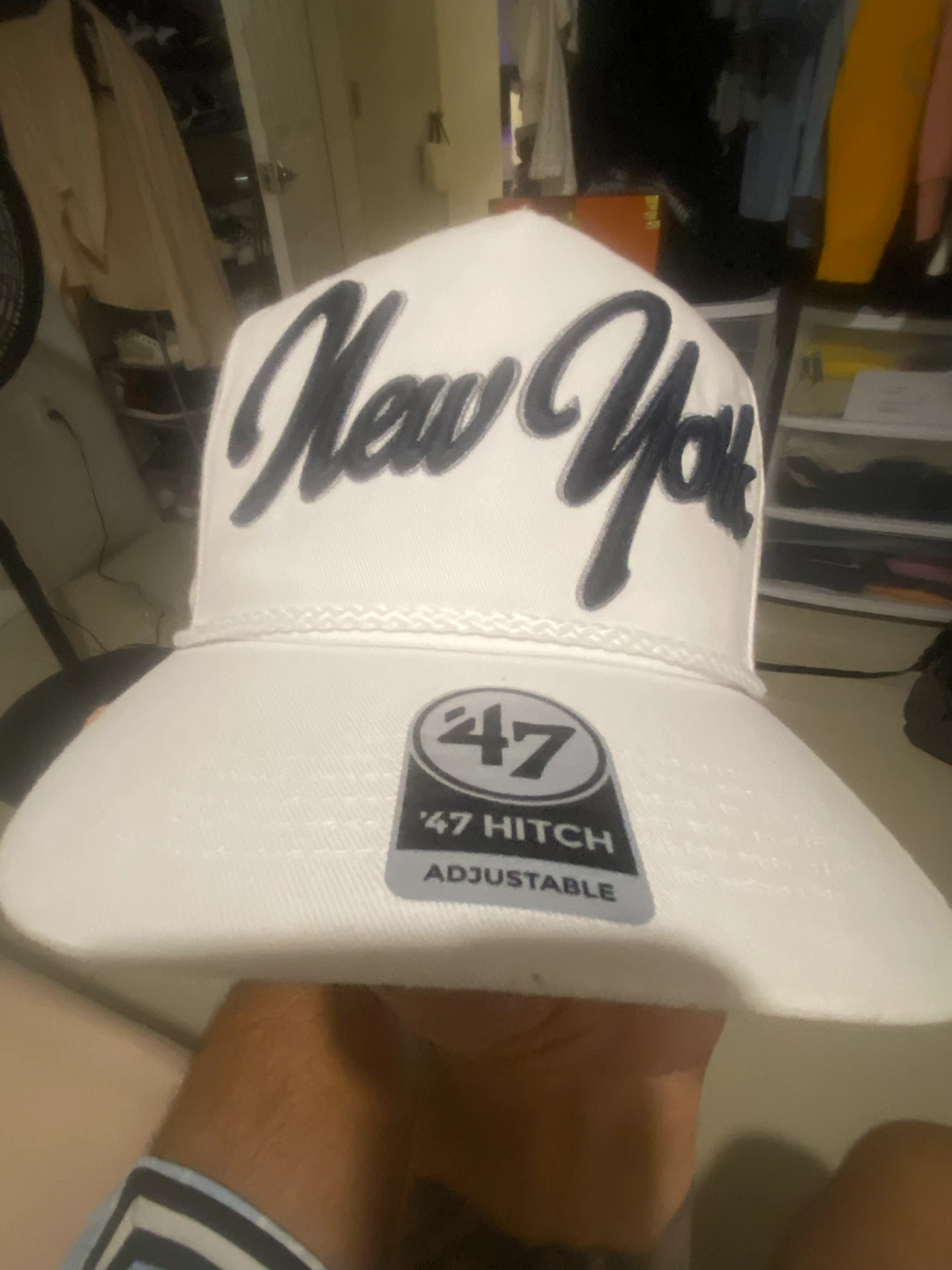 47 Brand New York Yankees "New York" White Baseball Cap