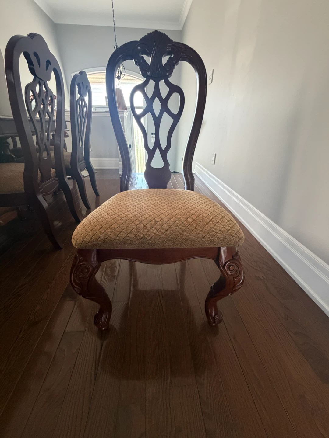 Mahogany Dining Table and Chairs Set - photo 2