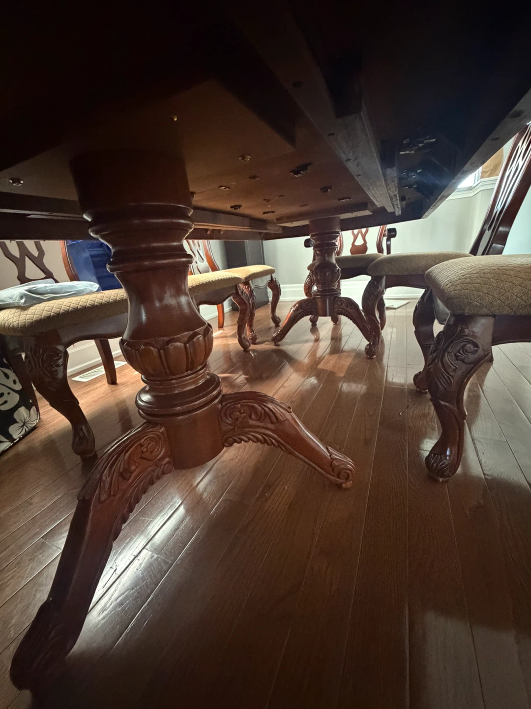 Mahogany Dining Table and Chairs Set - photo 4