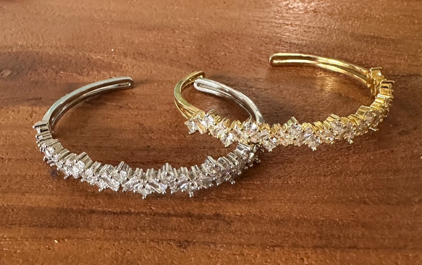 Sparkly Bangles - Gold & Silver Tones