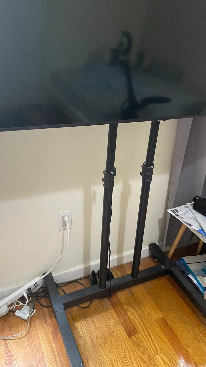 Black Rolling TV Stand