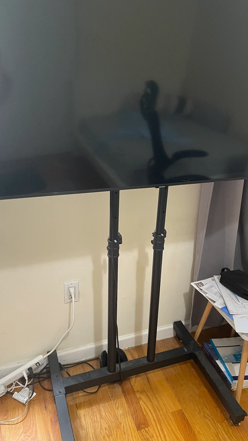 Black Rolling TV Stand - photo 4