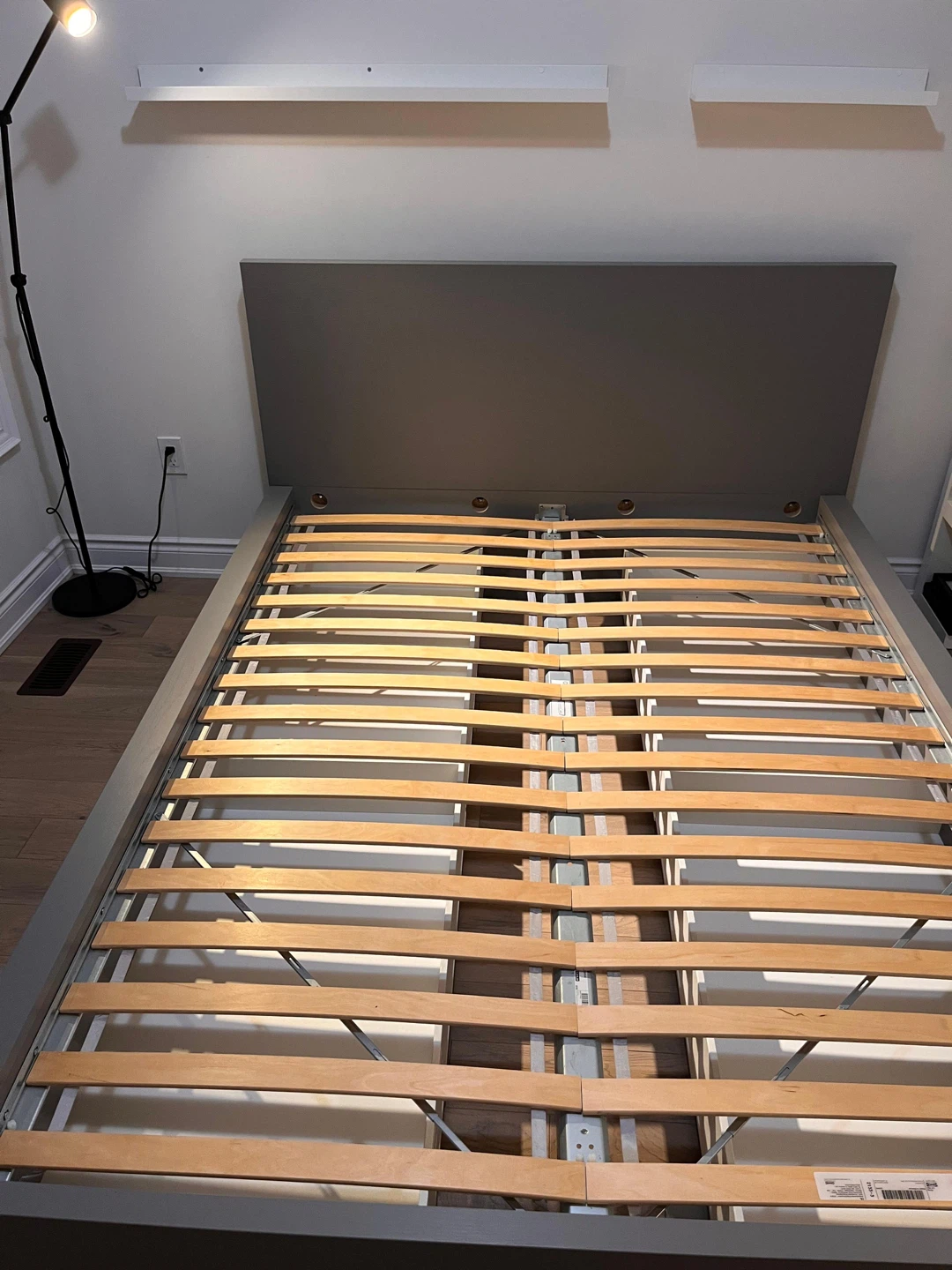 Grey Queen Bed Frame with Storage Drawers - photo 4