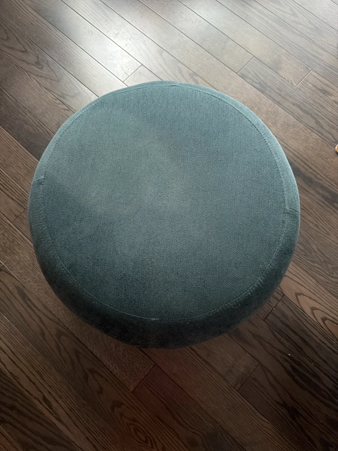 Free Teal Fabric Ottoman Stool