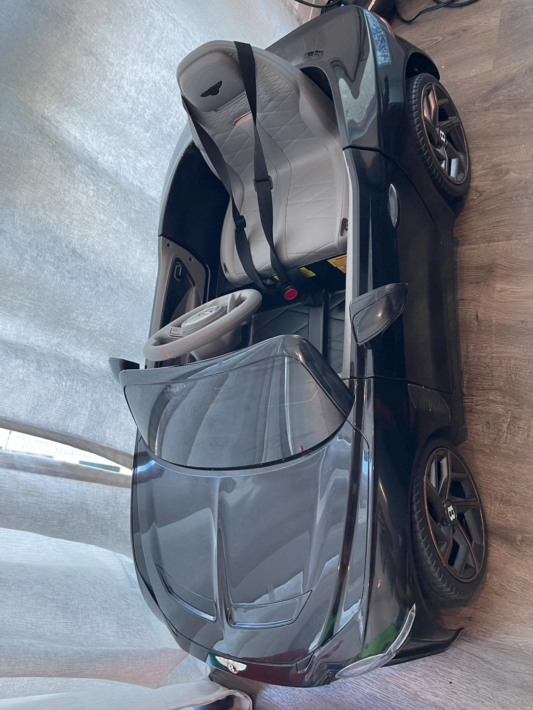 12V Powered Car Kids Ride-on Licensed Bentley Bacalar - Black