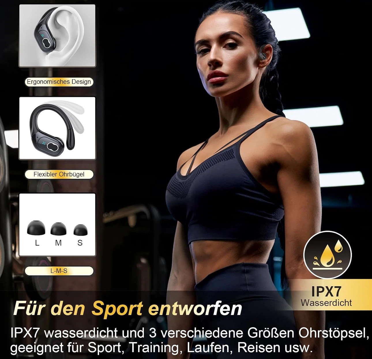 STECEi Wireless Earbuds 75hrs Bluetooth 5.4 Headphone Sport - photo 4