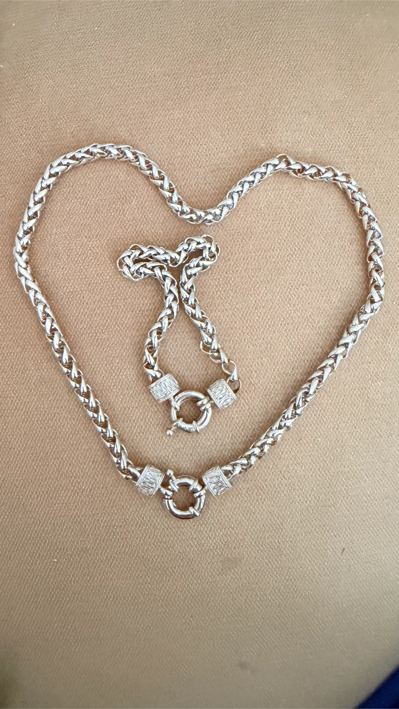 Stainless steel Chunky Rope Chain Necklace