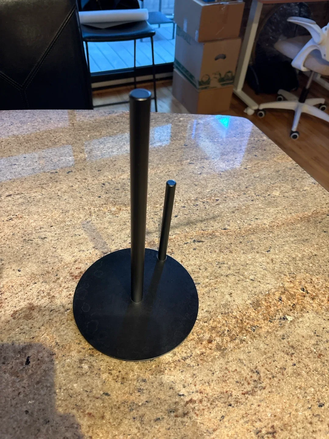 Black Metal Paper Towel Holder