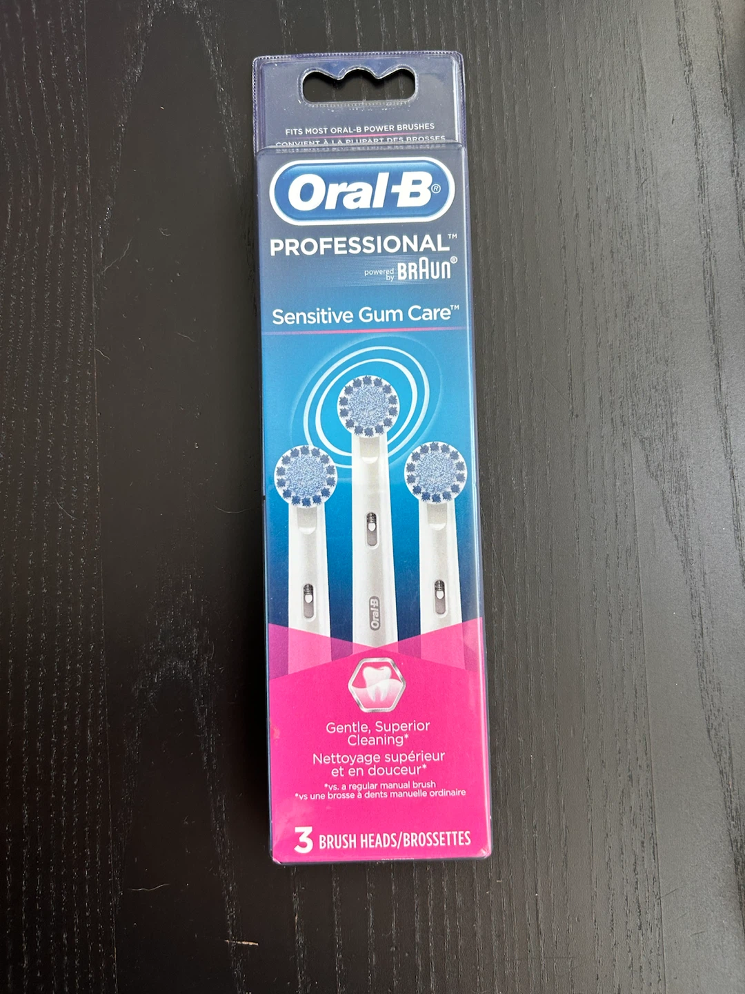 Oral-B Professional Sensitive Gum Care Brush Heads - 3 Pack