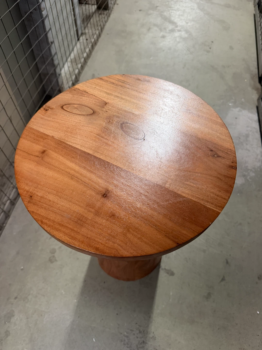 Round Wood Accent Table - photo 2