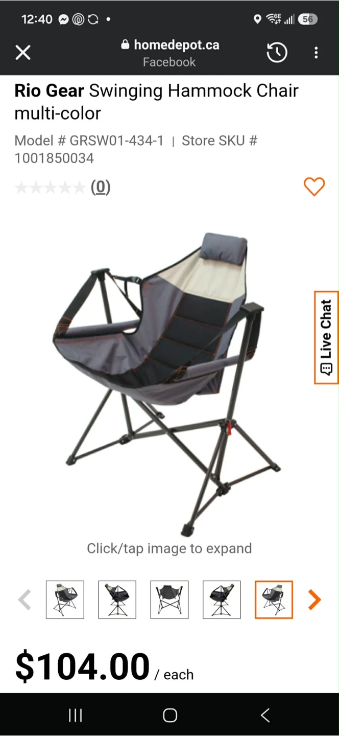 Rio Gear Swinging Hammock Chair - Blue - photo 2