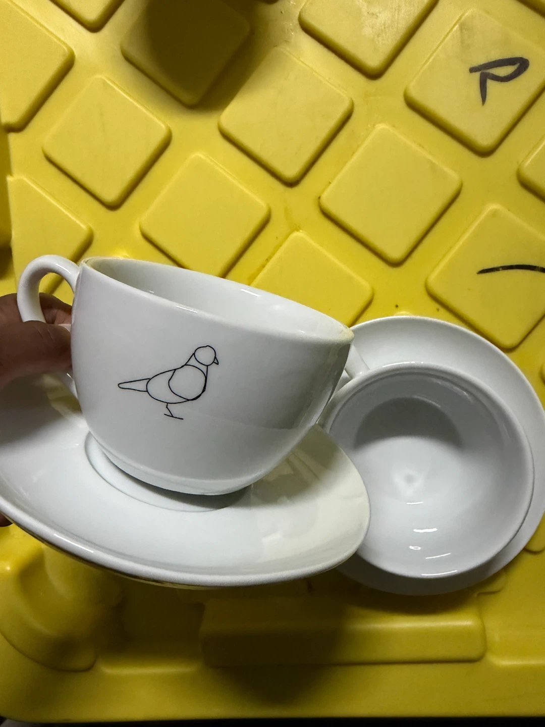 Set of 2 Cordon Bleu White Coffee Cup and Saucer Set - photo 3