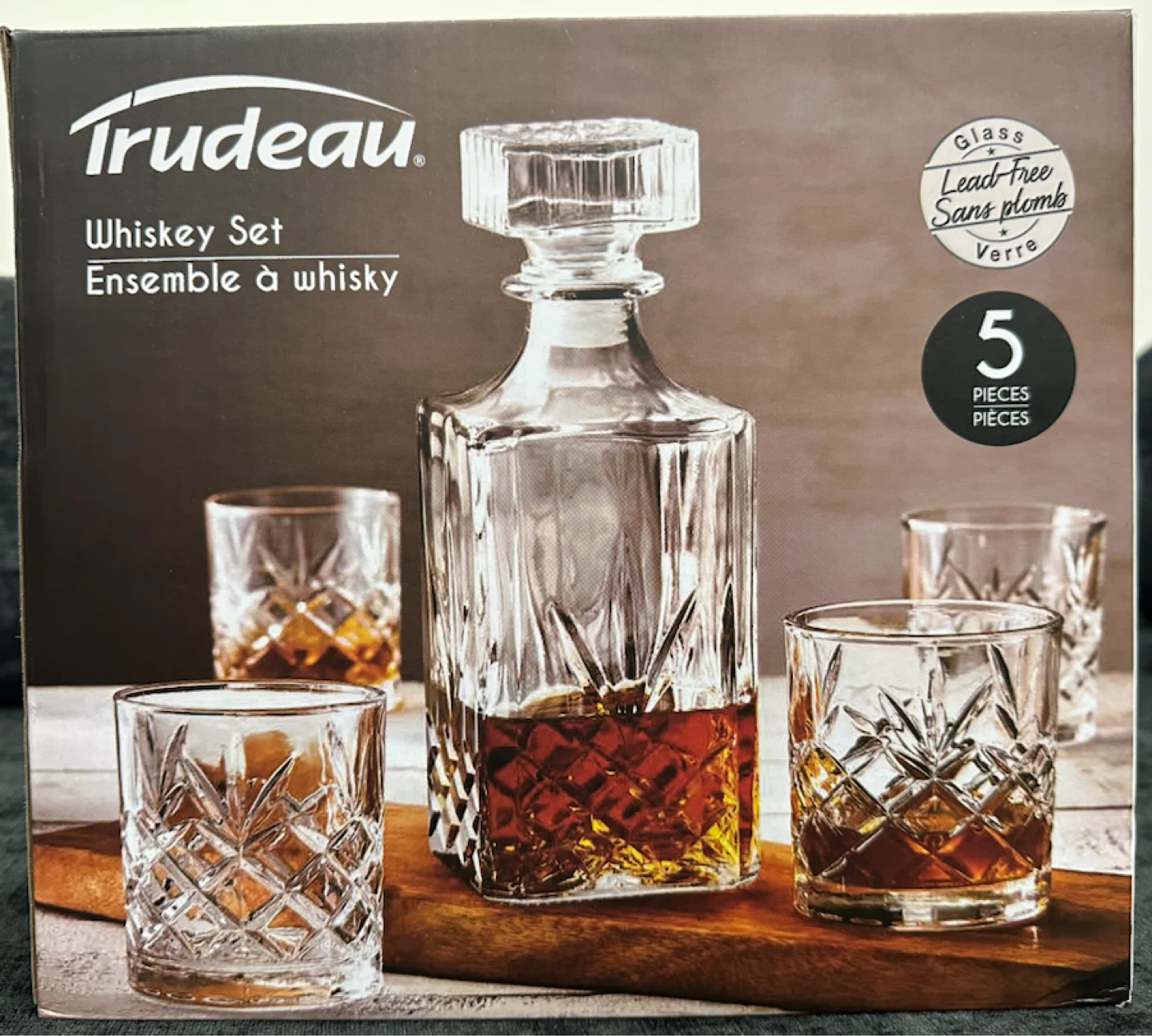Trudeau Whiskey Set - 5 Pieces