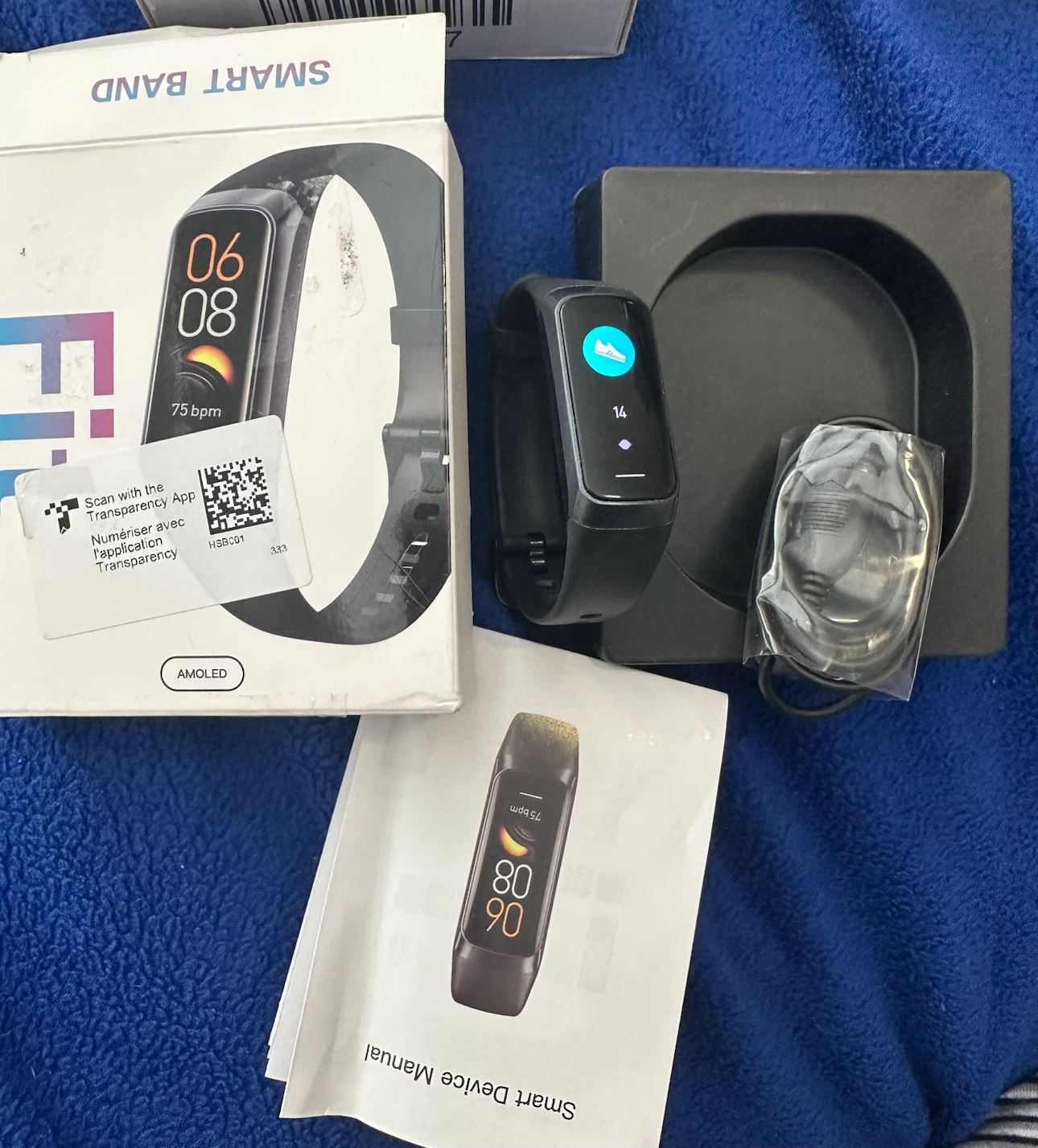 Fitness Tracker Smart Watch - Black - with 24/7 Heart Rate - photo 2
