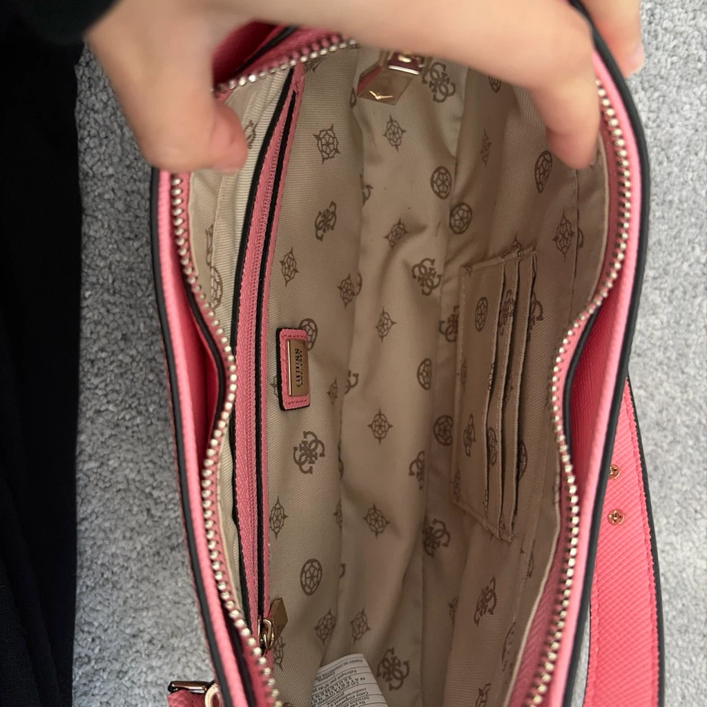 Pink Guess Shoulder Bag with Coin Pouch - photo 3