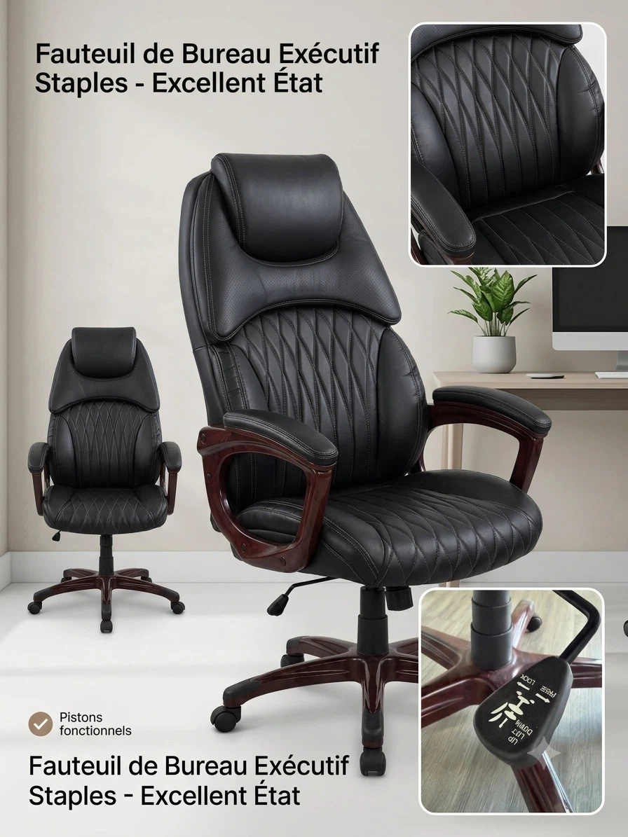 Staples Executive Office Chair - Black
