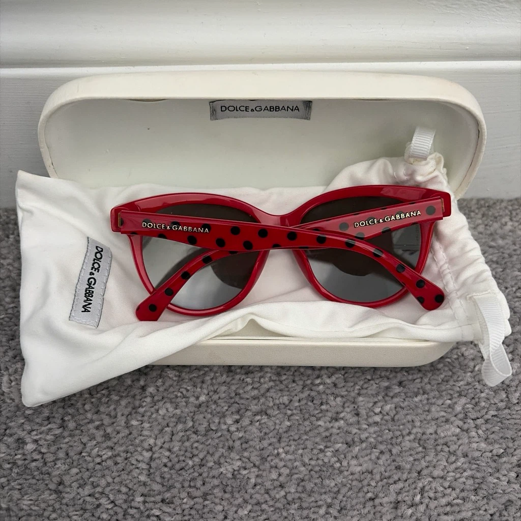 Dolce & Gabbana Red Black Polka Dot Sunglasses - photo 2