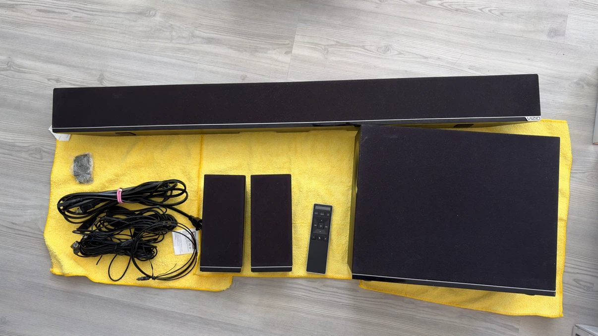 VIZIO 38" 5.1 Channel Sound Bar System – Complete Set