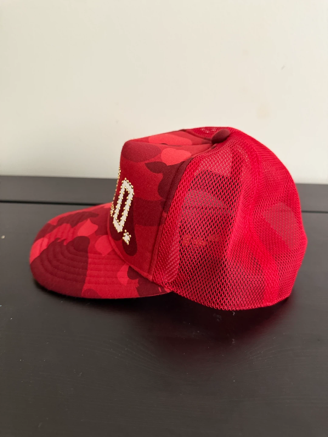 Bape x OVO Red Camo Mesh Hat - photo 2