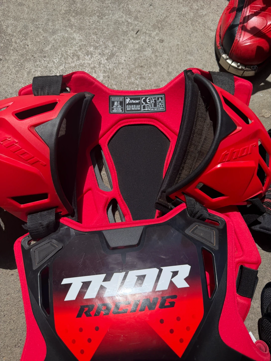 Thor Racing Motocross Gear Set - Red/Black - photo 2