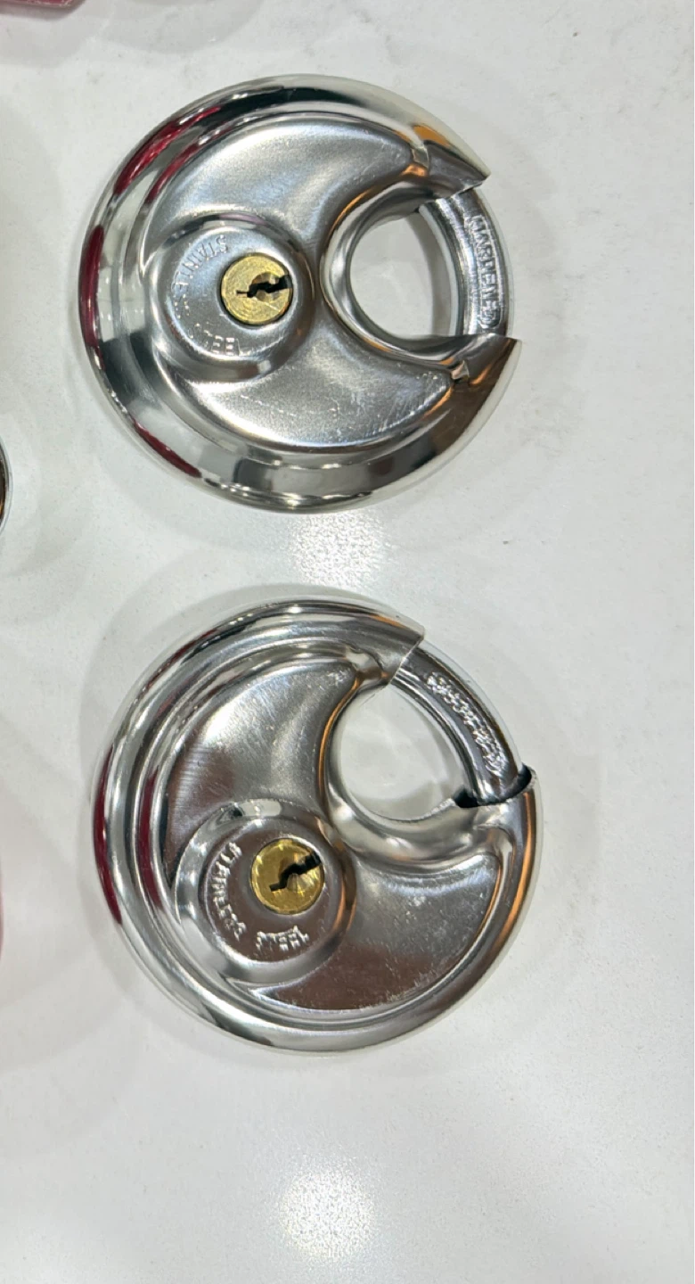 $10 for two disc padlocks