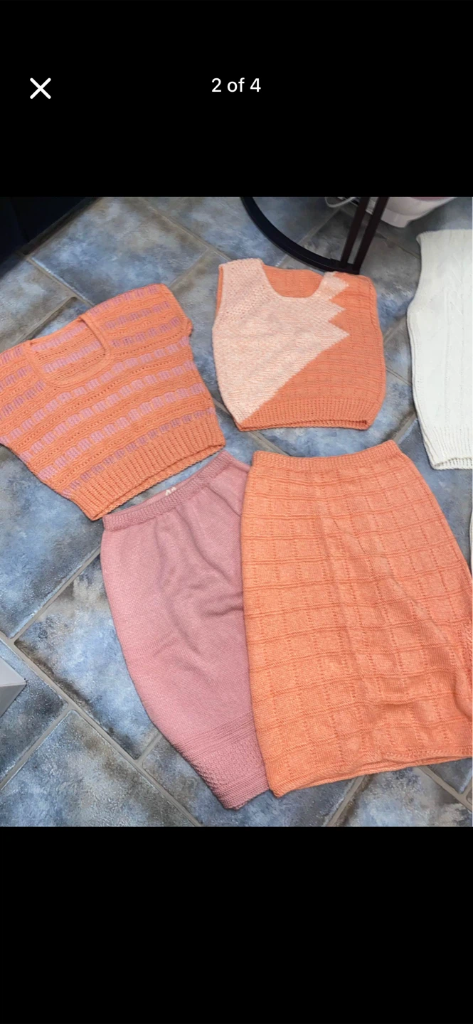 Knitted shirt and Skirts Set - photo 2