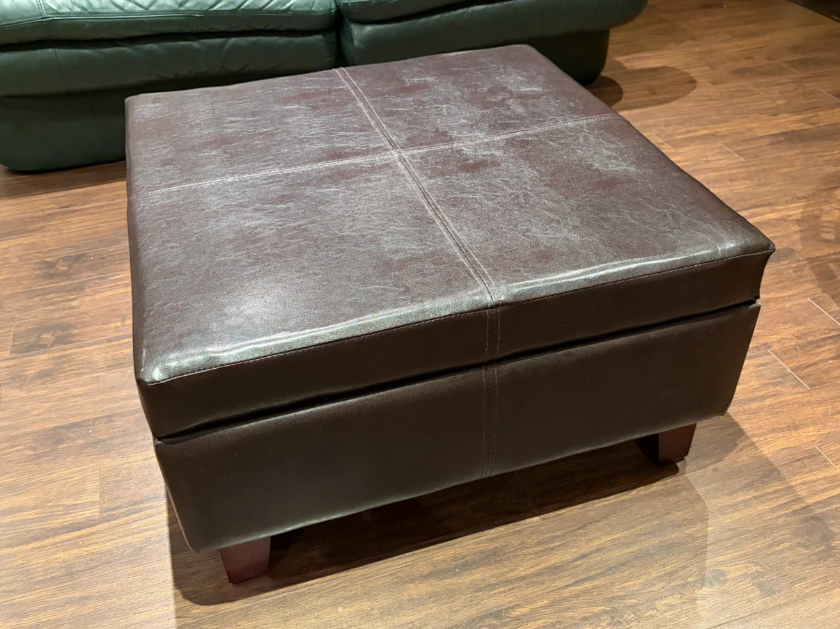 Square Storage Ottoman – Hidden Storage - photo 3