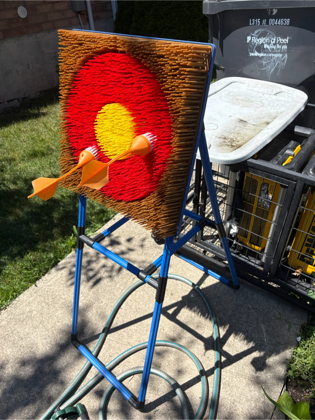 Bristle Dart Board with Stand and Darts - photo 2