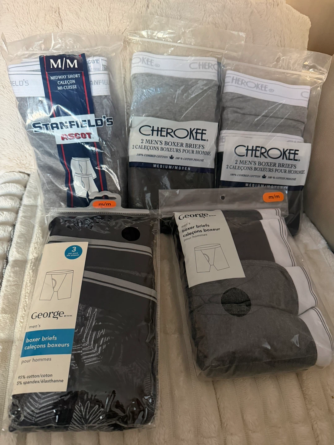 12 pairs of boxer briefs m
