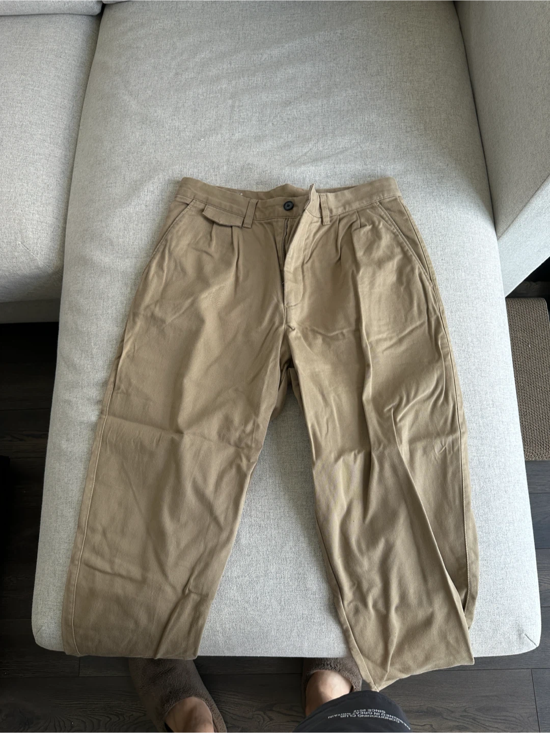 Zara Tan Pleated Trousers - EUR 48 / US 31